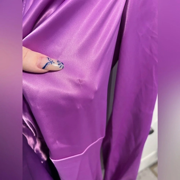 NWT | Akira | On Glow Purple V-Neck Maxi Dress | Size 1X - Picture 4 of 8